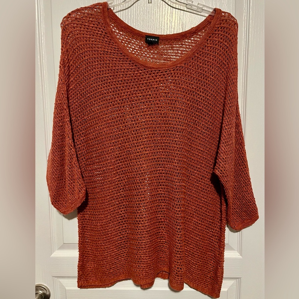 2 FOR $20!! Torrid sweater Rust